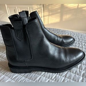 Zara black leather Chelsea boots